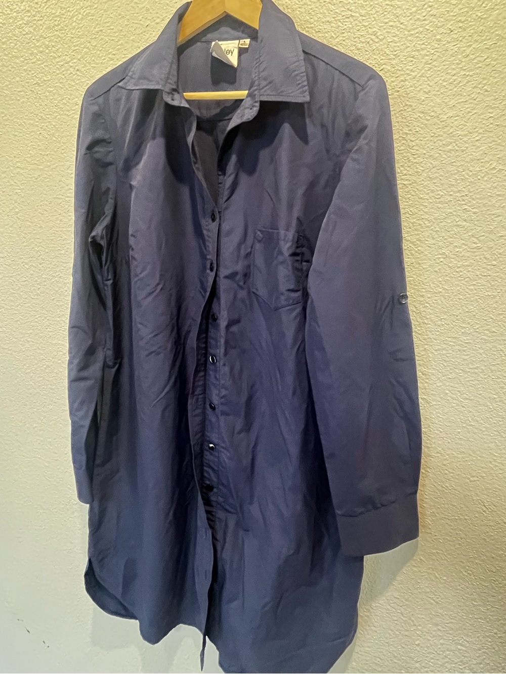 Finley Navy Blue Women's Button-Up Mini Dress
